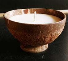 Load image into Gallery viewer, Up-cycled Coconut shell Soya wax Candle Vanilla
