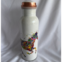 Load image into Gallery viewer, Designer Unicorn Print Copper bottle
